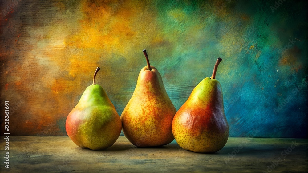 Spectral Still Life: Photocopied Pears in a Grunge Paradise AI generated Spectral Still Life: Photocopied Pears in a Grunge Paradise AI generated