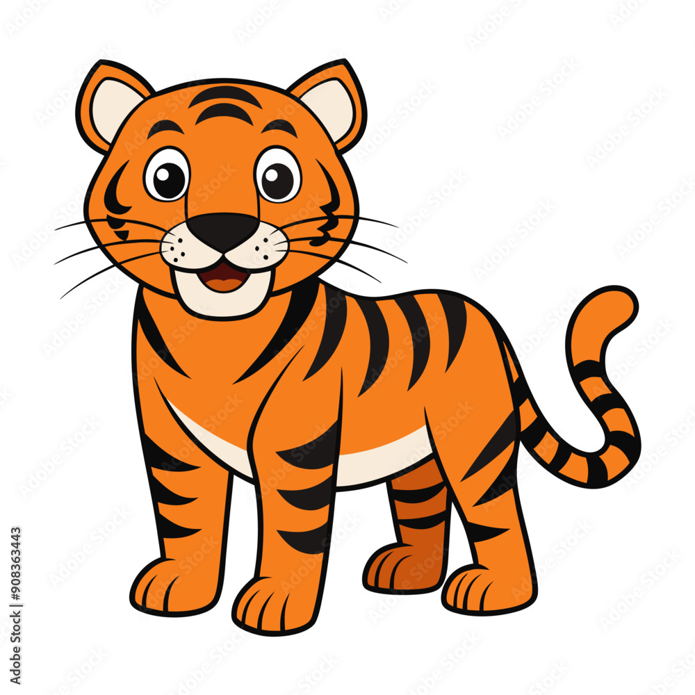 Cartoon tiger vector Cartoon tiger vector