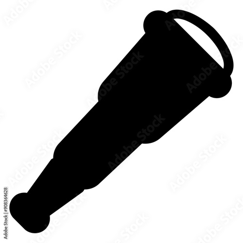 Monocular Icon in Solid Style