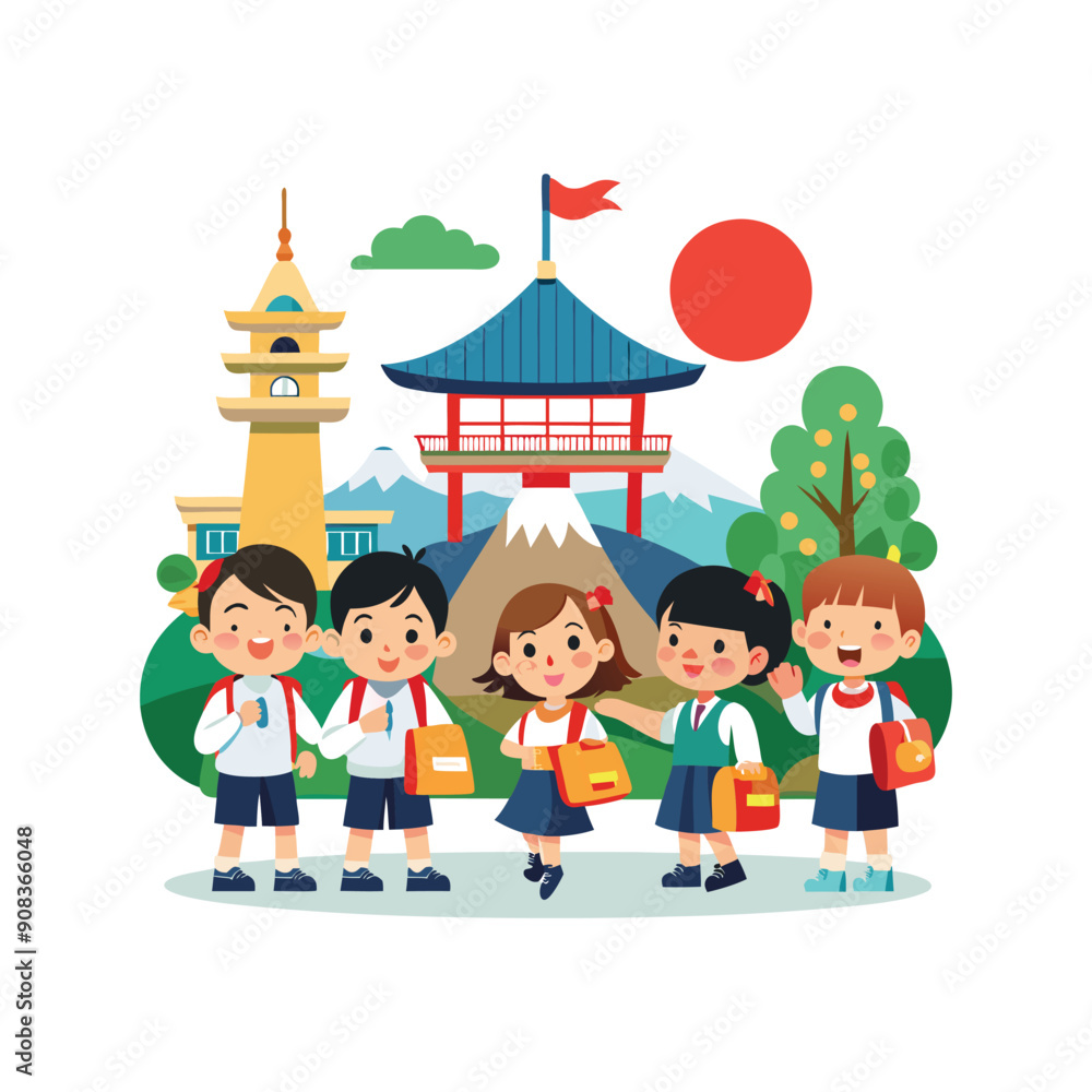 Set of Back To School vector illustration design on a white background Set of Back To School vector illustration design on a white background