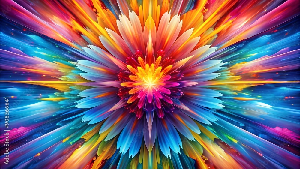Abstract Symphony of Colors: A Kaleidoscope of Hues Exploding into a Vibrant Expression Generative AI Abstract Symphony of Colors: A Kaleidoscope of Hues Exploding into a Vibrant Expression Generative AI