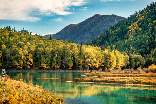 The autumn view of the 