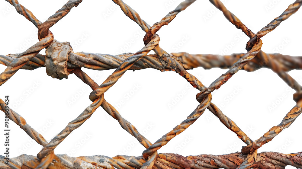 Old rusty iron grid isolated on transparent background Old rusty iron grid isolated on transparent background