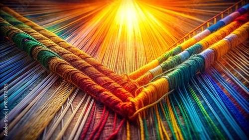 Spectral Tapestry: A Woven Symphony of Light and Color  Generative AI