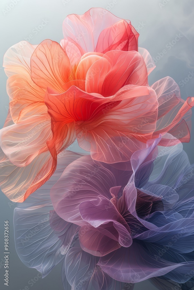 Romantic and soft and dreamy abstract art, Romantic and soft and dreamy abstract art,