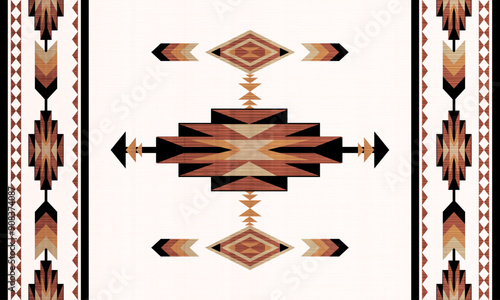 Brown navajo native American ornament.