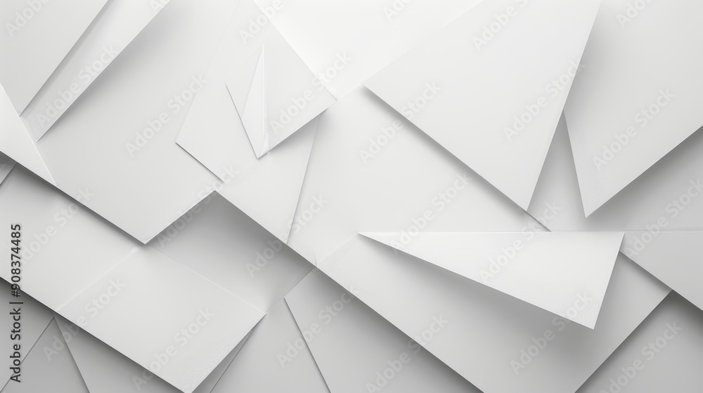Abstract geometric background of white paper. Abstract geometric background of white paper.