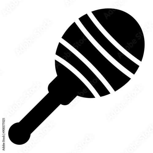Maracas Icon in Solid Style