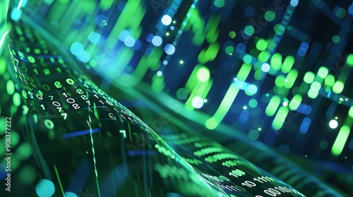 Concept map of commercial investment in financial securities market and background of stock trends and futures