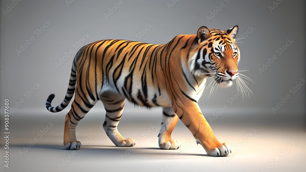 Stripes of Survival: A Bengal Tiger's Graceful Journey Generative AI Stripes of Survival: A Bengal Tiger's Graceful Journey Generative AI