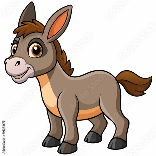 silhouette of a donkey, donkey vector illustration, animal vector art, donkey silhouette, pet vector icon, eps, donkey cartoon