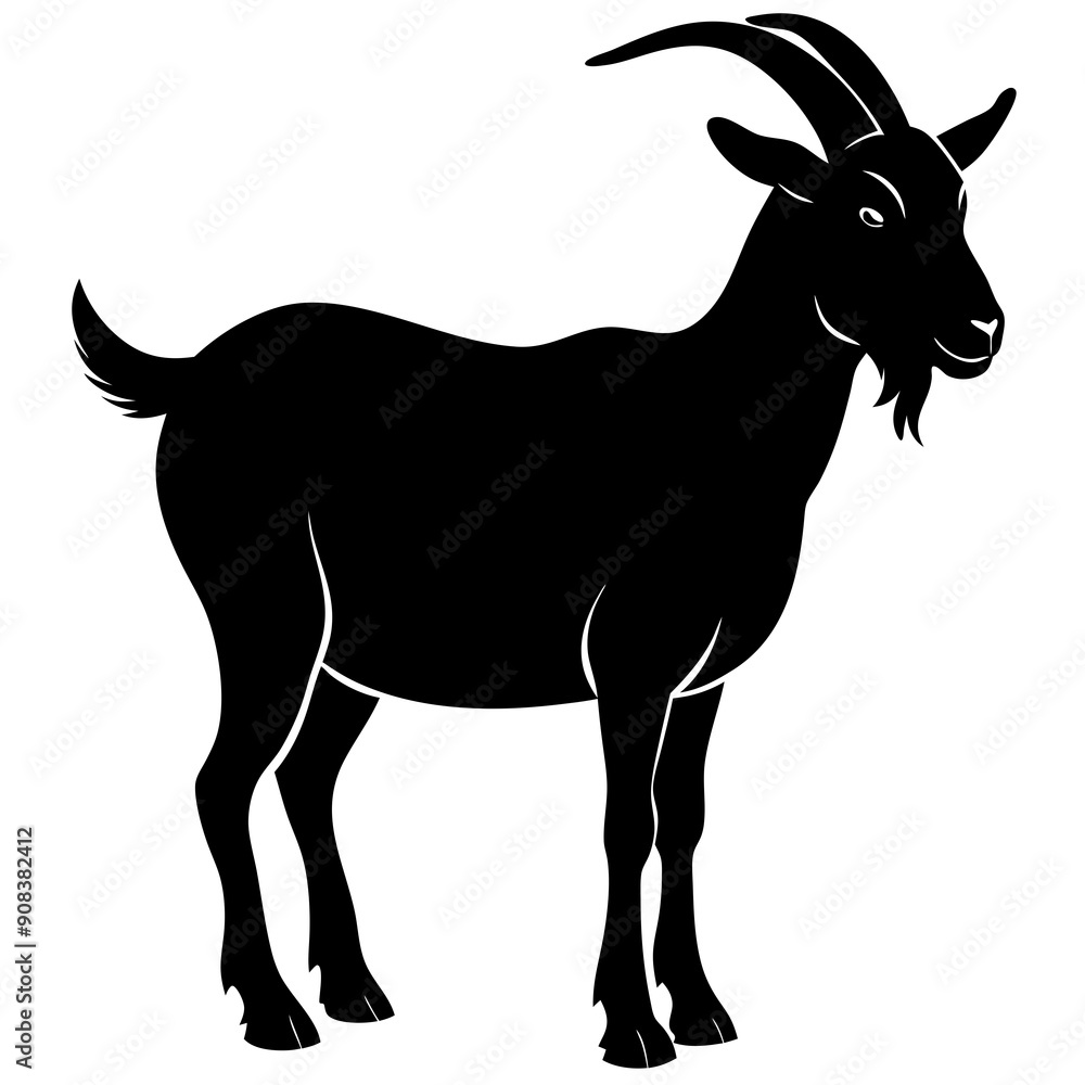 goat isolated on white, goat vector illustration, animal vector art, goat silhouette, pet vector icon, eps, goat cartoon goat isolated on white, goat vector illustration, animal vector art, goat silhouette, pet vector icon, eps, goat cartoon