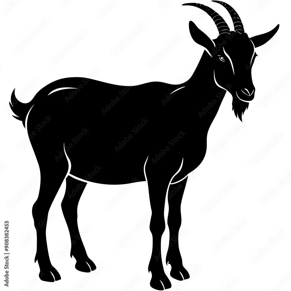 goat isolated on white, goat vector illustration, animal vector art, goat silhouette, pet vector icon, eps, goat cartoon goat isolated on white, goat vector illustration, animal vector art, goat silhouette, pet vector icon, eps, goat cartoon