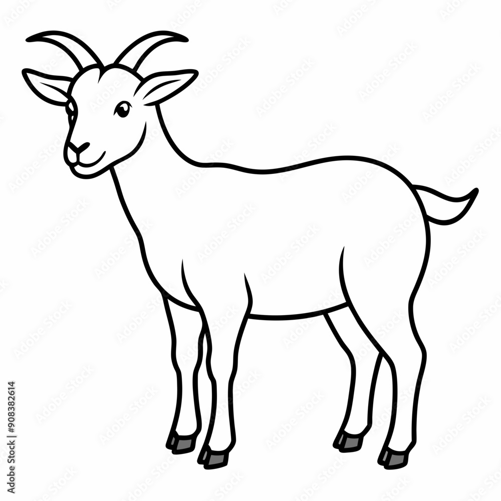 goat isolated on white, goat vector illustration, animal vector art, goat silhouette, pet vector icon, eps, goat cartoon goat isolated on white, goat vector illustration, animal vector art, goat silhouette, pet vector icon, eps, goat cartoon