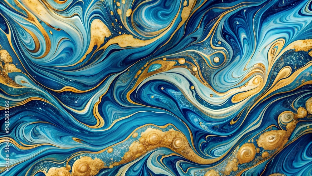 The Golden Key: A Blue and Gold Marble Journey to Enlightenment AI generated The Golden Key: A Blue and Gold Marble Journey to Enlightenment AI generated