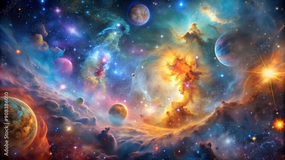 Cosmic Tapestry: A Symphony of Nebulae and Stars Generative AI Cosmic Tapestry: A Symphony of Nebulae and Stars Generative AI