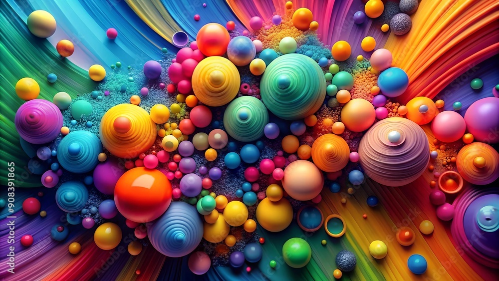 Abstract Symphony of Hues: A Celebration of Color and Form Generative AI Abstract Symphony of Hues: A Celebration of Color and Form Generative AI