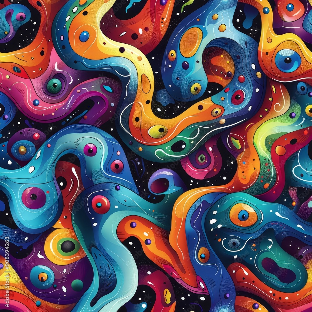 Abstract Swirling Cosmic Pattern Abstract Swirling Cosmic Pattern