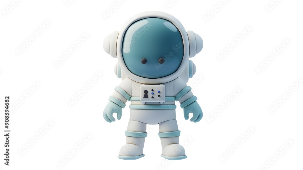 Adorable Floating Clay Astronaut in Dreamy Pastel Space Scene Adorable Floating Clay Astronaut in Dreamy Pastel Space Scene