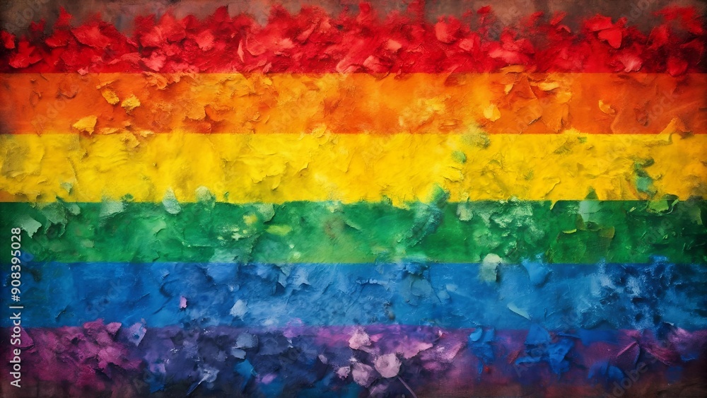 Rainbow Tapestry of Unity: A Celebration of LGBTQ+ Pride Through Abstract Art AI generated Rainbow Tapestry of Unity: A Celebration of LGBTQ+ Pride Through Abstract Art AI generated