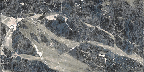 High Gloss Blue Color Marble Texture With High Resolution Granite Surface Design For Italian Slab Marble Background