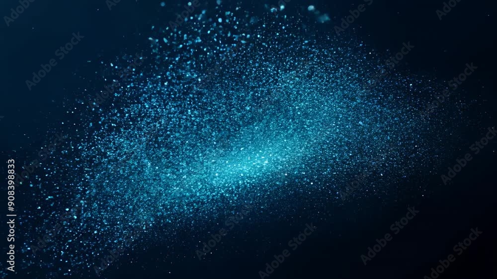 A deep blue cosmic field filled with myriad sparkling stars A deep blue cosmic field filled with myriad sparkling stars
