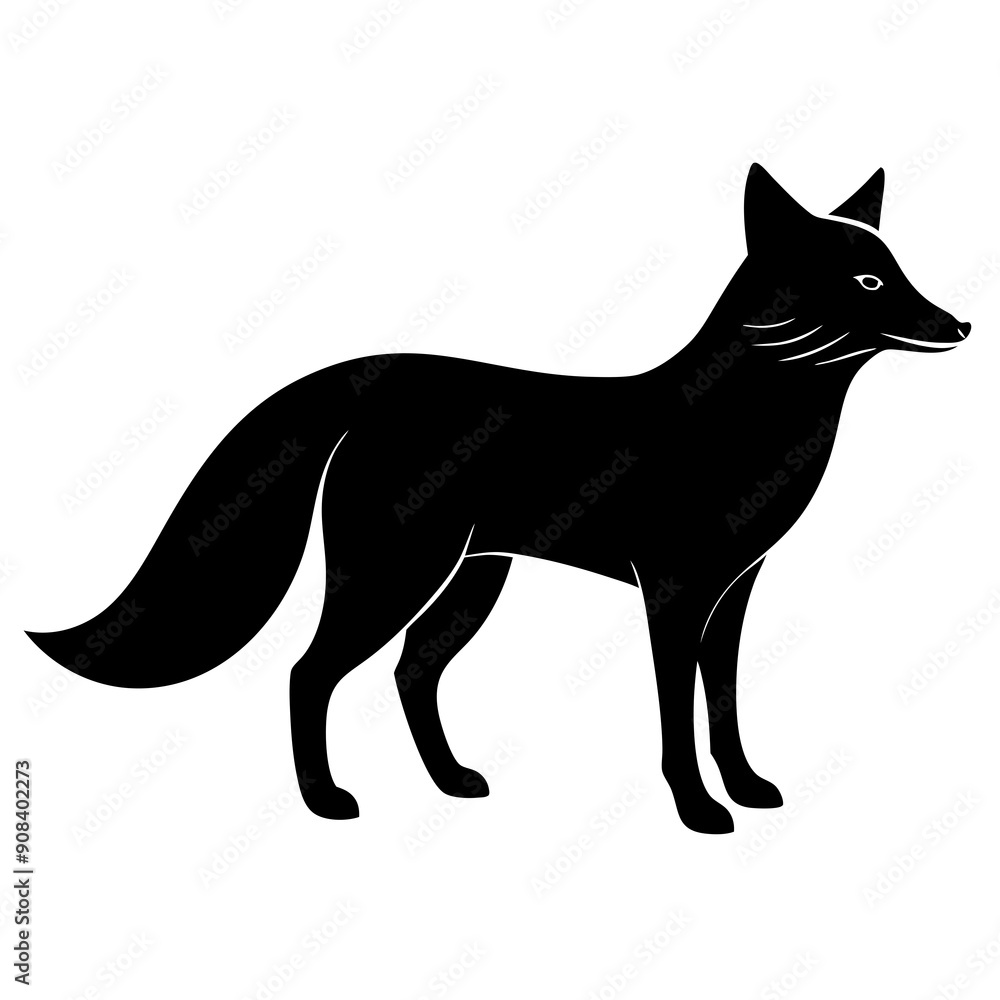 fox isolated on white, fox vector illustration, animal vector art, foxs silhouette, pet vector icon, eps fox isolated on white, fox vector illustration, animal vector art, foxs silhouette, pet vector icon, eps