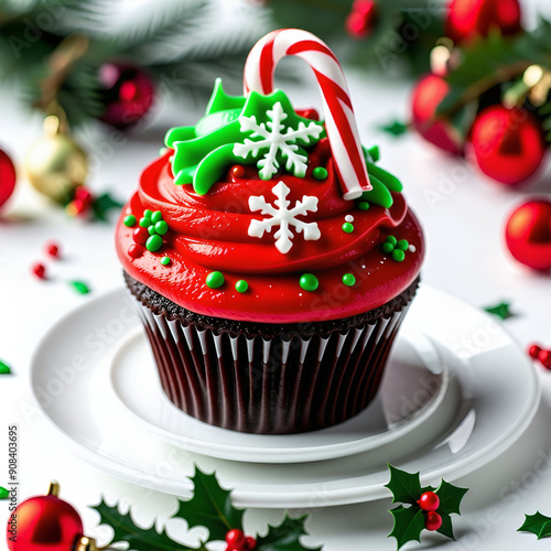 Christmas cupcake