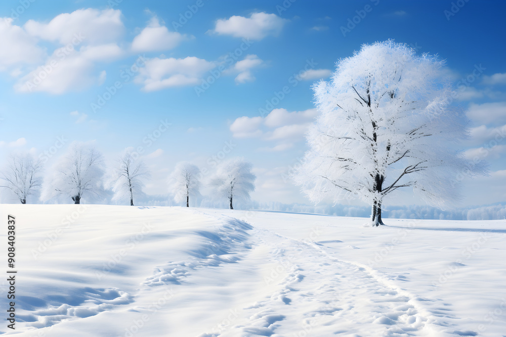 Sublime Winter Solstice: A Breathtaking Panorama of a Frozen Landscape Immersed in Mystic Stillness Sublime Winter Solstice: A Breathtaking Panorama of a Frozen Landscape Immersed in Mystic Stillness