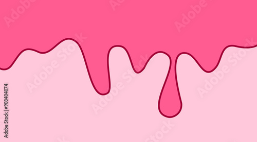 Pink wave Background with comic style. pink fluid background. cute pink liquid background. abstract pink wavy fluid background.