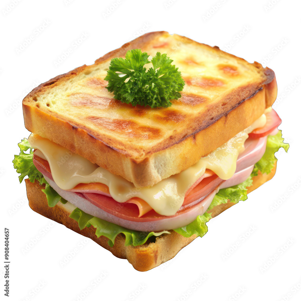 Croque monsieur isolated on transparent background Croque monsieur isolated on transparent background
