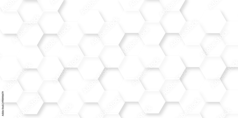 Abstract white digital grid mosaic creative with hexagons. modern hexagon polygonal pattern background vector. seamless bright white abstract honeycomb background.
Abstract white digital grid mosaic creative with hexagons. modern hexagon polygonal pattern background vector. seamless bright white abstract honeycomb background.