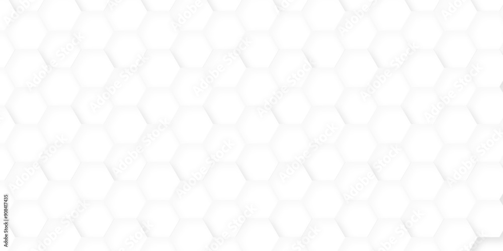 Abstract white digital grid mosaic creative with hexagons. modern hexagon polygonal pattern background vector. seamless bright white abstract honeycomb background.
Abstract white digital grid mosaic creative with hexagons. modern hexagon polygonal pattern background vector. seamless bright white abstract honeycomb background.