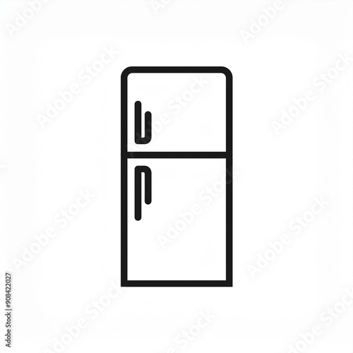 fridge icon isolated on white