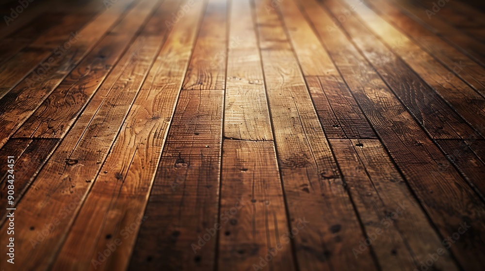 Old and newly sanded wooden floor made of wooden planks : Generative AI Old and newly sanded wooden floor made of wooden planks : Generative AI
