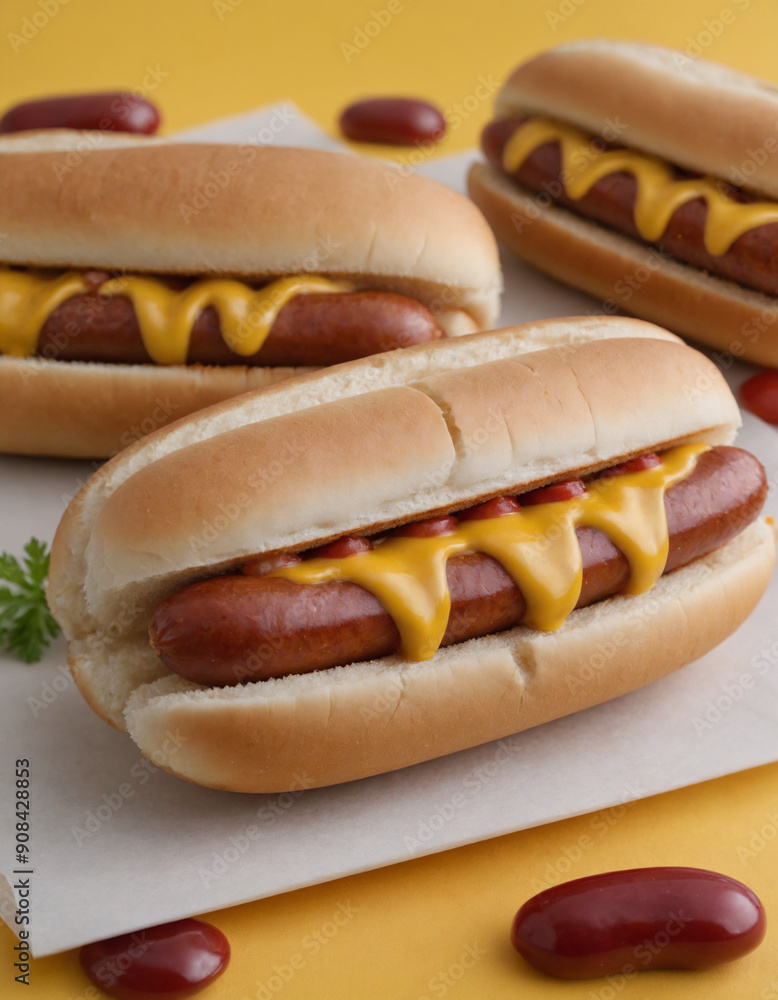 hot dog with mustard hot dog with mustard