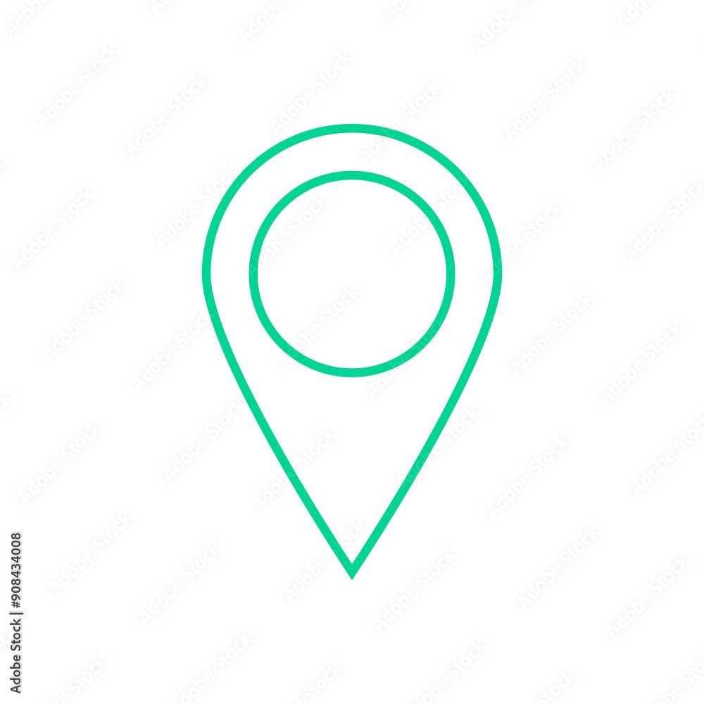 location icon isolate on white background. location icon isolate on white background.