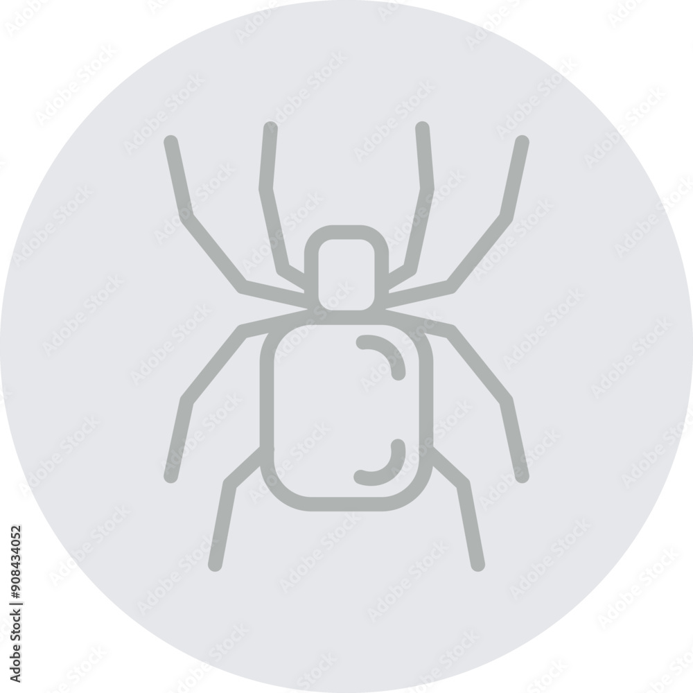 Tarantula Vector Line Grey Circle Grey Tarantula Vector Line Grey Circle Grey
