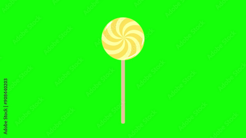 Sweet candy animation with green screen background, 4k video Sweet candy animation with green screen background, 4k video