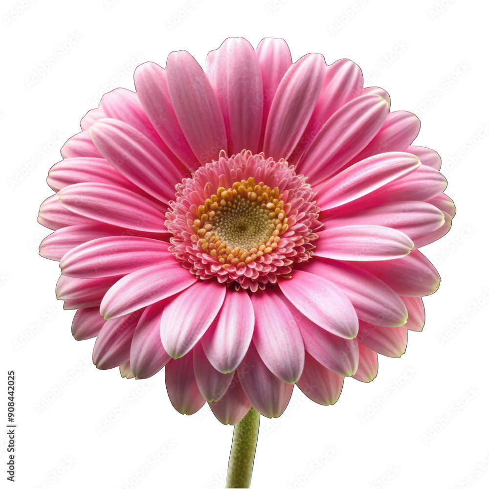 Pink daisy flower isolated on transparent background Pink daisy flower isolated on transparent background