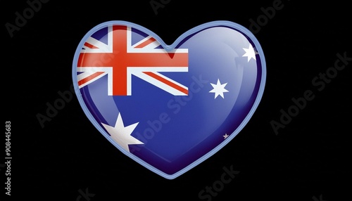 Free Download AUSTRALIA FLAG IN LOVE - GFXLoad