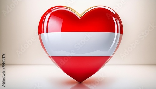 Free Download AUSTRIA FLAG IN LOVE - GFXLoad