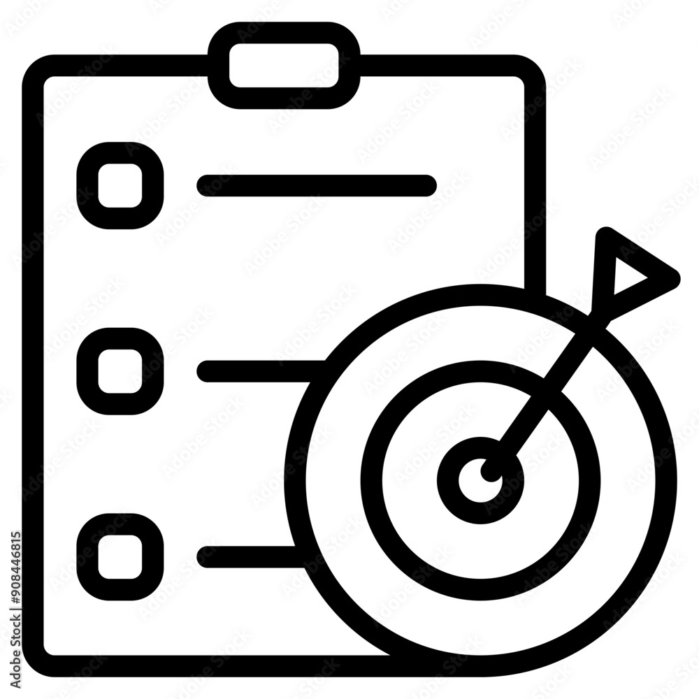 Goals Icon in Line Style Goals Icon in Line Style