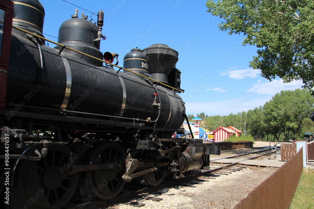 Naklejka premium old locomotive