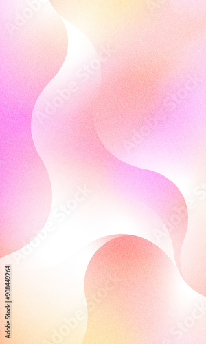温かみのある淡いピンクの曲線。スマートフォン表示に適した縦長の背景素材。