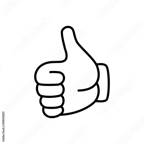 thumb hand icon, hand character