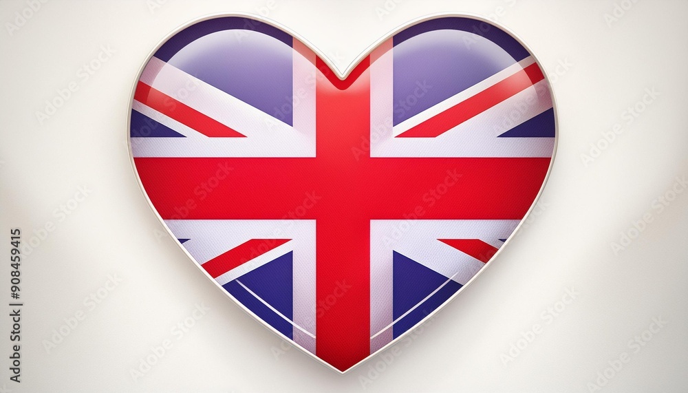 Obraz premium GREAT BRITAIN FLAG IN LOVE