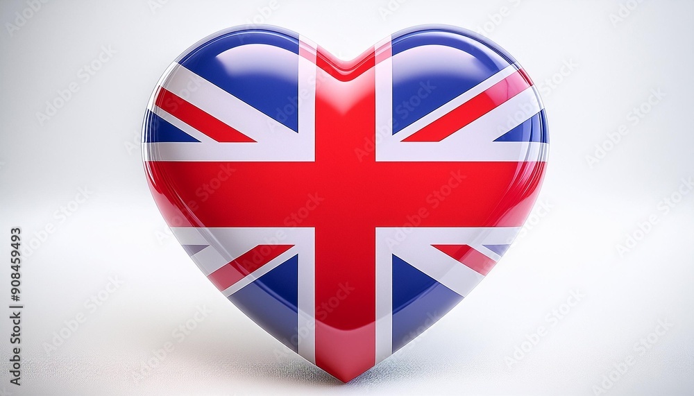 Obraz premium GREAT BRITAIN FLAG IN LOVE