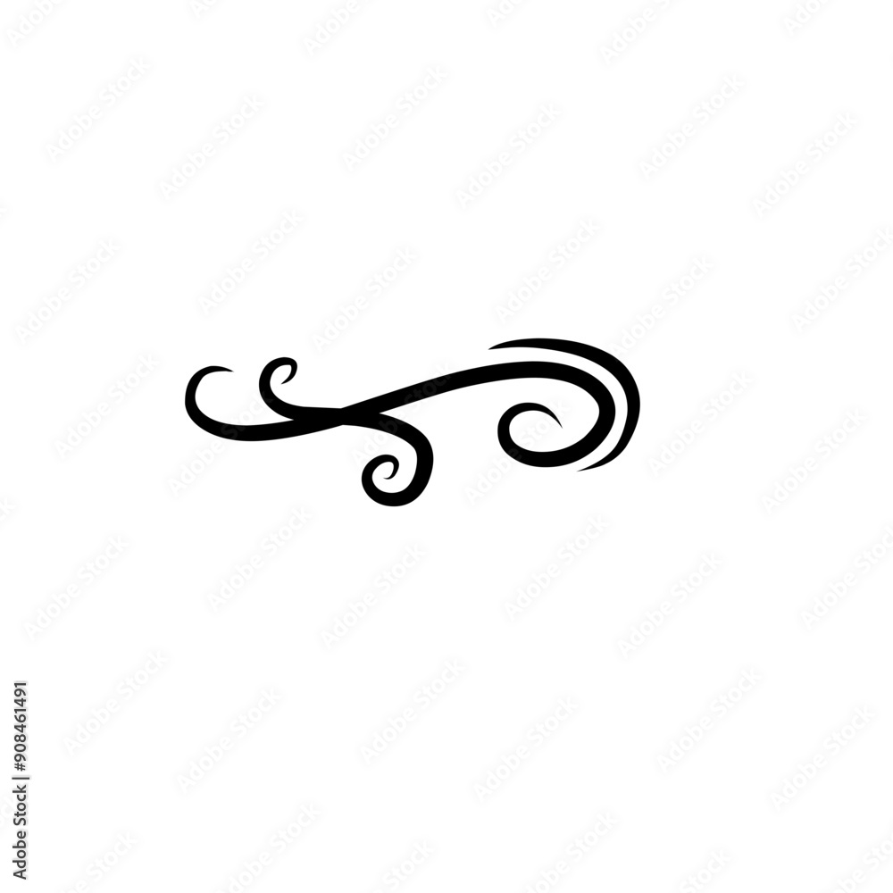 Swirl ornament stroke decoration Swirl ornament stroke decoration