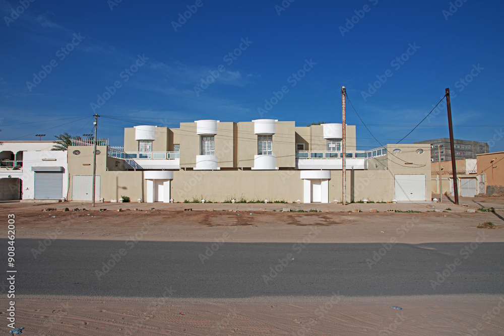 Vintage house in the center of Nouakchott, Mauritania, West Africa